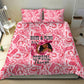 Black Cowgirl Bedding Set Boots And Bling - Pink Leopard Western Diva Melanin