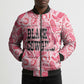 Black Cowgirl Bomber Puffer Jacket Boots And Bling - Pink Leopard Western Diva Melanin