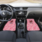 Black Cowgirl Car Mats Boots And Bling - Pink Leopard Western Diva Melanin