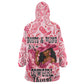 Black Cowgirl Kid Wearable Blanket Hoodie Boots And Bling - Pink Leopard Western Diva Melanin