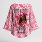 Black Cowgirl Kimono Sleeve Blouse Boots And Bling - Pink Leopard Western Diva Melanin