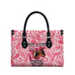 Black Cowgirl Leather Bag Boots And Bling - Pink Leopard Western Diva Melanin