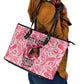 Black Cowgirl Leather Tote Bag Boots And Bling - Pink Leopard Western Diva Melanin