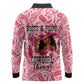 Black Cowgirl Long Sleeve Polo Shirt Boots And Bling - Pink Leopard Western Diva Melanin