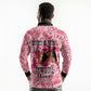 Black Cowgirl Long Sleeve Polo Shirt Boots And Bling - Pink Leopard Western Diva Melanin