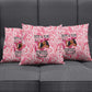 Black Cowgirl Pillow Cover Boots And Bling - Pink Leopard Western Diva Melanin