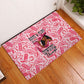 Black Cowgirl Rubber Doormat Boots And Bling - Pink Leopard Western Diva Melanin