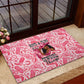 Black Cowgirl Rubber Doormat Boots And Bling - Pink Leopard Western Diva Melanin