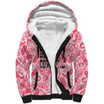Black Cowgirl Sherpa Hoodie Boots And Bling - Pink Leopard Western Diva Melanin