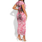 Black Cowgirl Short Sleeve Bodycon Dress Boots And Bling - Pink Leopard Western Diva Melanin