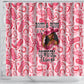 Black Cowgirl Shower Curtain Boots And Bling - Pink Leopard Western Diva Melanin