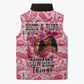 Black Cowgirl Sleeveless Puffer Jacket Boots And Bling - Pink Leopard Western Diva Melanin