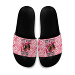 Black Cowgirl Slide Sandals Boots And Bling - Pink Leopard Western Diva Melanin