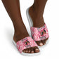 Black Cowgirl Slide Sandals Boots And Bling - Pink Leopard Western Diva Melanin