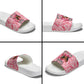Black Cowgirl Slide Sandals Boots And Bling - Pink Leopard Western Diva Melanin