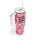 Black Cowgirl Tumbler With Handle Boots And Bling - Pink Leopard Western Diva Melanin
