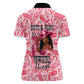 Black Cowgirl Women Polo Shirt Boots And Bling - Pink Leopard Western Diva Melanin