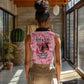 Black Cowgirl Women Sleeveless Polo Shirt Boots And Bling - Pink Leopard Western Diva Melanin