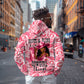 Black Cowgirl Zip Hoodie Boots And Bling - Pink Leopard Western Diva Melanin