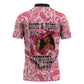Black Cowgirl Zipper Polo Shirt Boots And Bling - Pink Leopard Western Diva Melanin