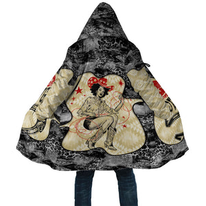 Black Cowgirl Lasso Horseshoe Cloak Vintage Retro Leopard Animal