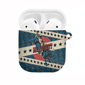 Bill Pickett Black Cowboy AirPods Case Western American Heritage - Grunge Stars And Stripes