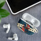 Bill Pickett Black Cowboy AirPods Case Western American Heritage - Grunge Stars And Stripes