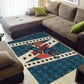 Bill Pickett Black Cowboy Area Rug Western American Heritage - Grunge Stars And Stripes