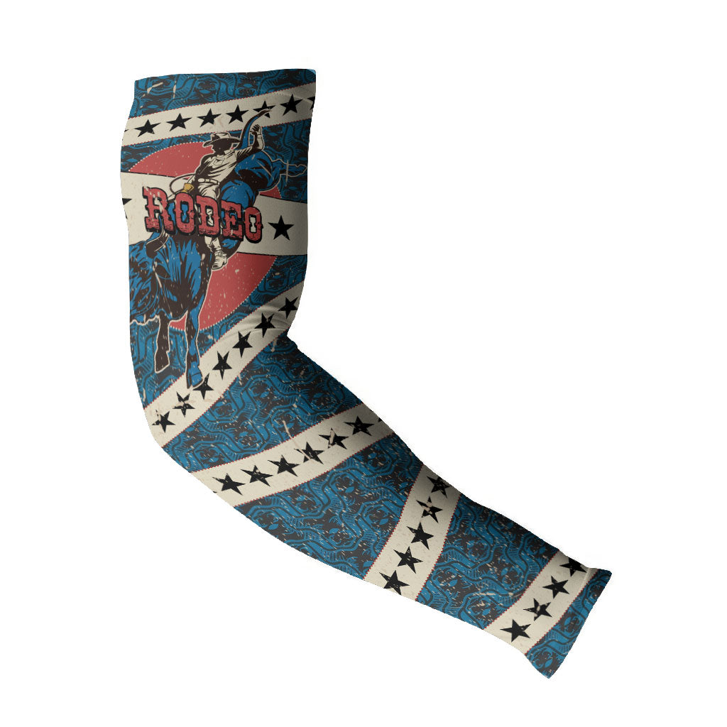 Bill Pickett Black Cowboy Arm Sleeves Western American Heritage - Grunge Stars And Stripes
