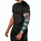 Bill Pickett Black Cowboy Arm Sleeves Western American Heritage - Grunge Stars And Stripes