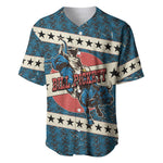 Bill Pickett Black Cowboy Baseball Jersey Western American Heritage - Grunge Stars And Stripes