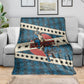 Bill Pickett Black Cowboy Blanket Western American Heritage - Grunge Stars And Stripes
