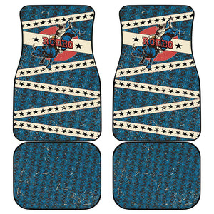 Bill Pickett Black Cowboy Car Mats Western American Heritage - Grunge Stars And Stripes