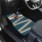 Bill Pickett Black Cowboy Car Mats Western American Heritage - Grunge Stars And Stripes