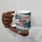 Bill Pickett Black Cowboy Ceramic Mug Western American Heritage - Grunge Stars And Stripes