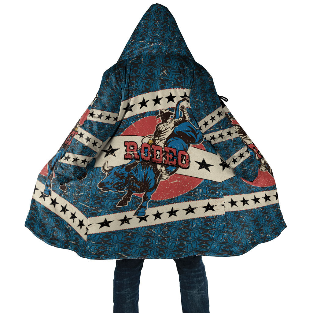 Bill Pickett Black Cowboy Cloak Western American Heritage - Grunge Stars And Stripes