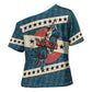 Bill Pickett Black Cowboy Cross Shoulder Shirt Western American Heritage - Grunge Stars And Stripes