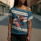 Bill Pickett Black Cowboy Cross Shoulder Shirt Western American Heritage - Grunge Stars And Stripes