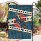 Bill Pickett Black Cowboy Garden Flag Western American Heritage - Grunge Stars And Stripes