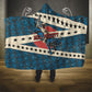 Bill Pickett Black Cowboy Hooded Blanket Western American Heritage - Grunge Stars And Stripes