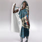 Bill Pickett Black Cowboy Hooded Blanket Western American Heritage - Grunge Stars And Stripes