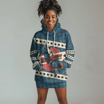 Bill Pickett Black Cowboy Hoodie Dress Western American Heritage - Grunge Stars And Stripes
