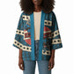 Bill Pickett Black Cowboy Kimono Western American Heritage - Grunge Stars And Stripes