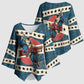 Bill Pickett Black Cowboy Kimono Sleeve Blouse Western American Heritage - Grunge Stars And Stripes
