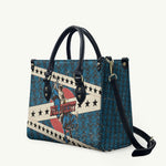 Bill Pickett Black Cowboy Leather Bag Western American Heritage - Grunge Stars And Stripes