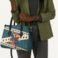 Bill Pickett Black Cowboy Leather Bag Western American Heritage - Grunge Stars And Stripes