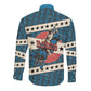 Bill Pickett Black Cowboy Long Sleeve Button Shirt Western American Heritage - Grunge Stars And Stripes