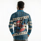 Bill Pickett Black Cowboy Long Sleeve Polo Shirt Western American Heritage - Grunge Stars And Stripes