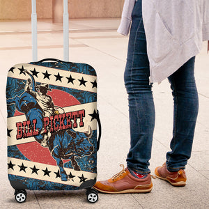 Bill Pickett Black Cowboy Luggage Cover Western American Heritage - Grunge Stars And Stripes