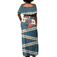 Bill Pickett Black Cowboy Off Shoulder Maxi Dress Western American Heritage - Grunge Stars And Stripes